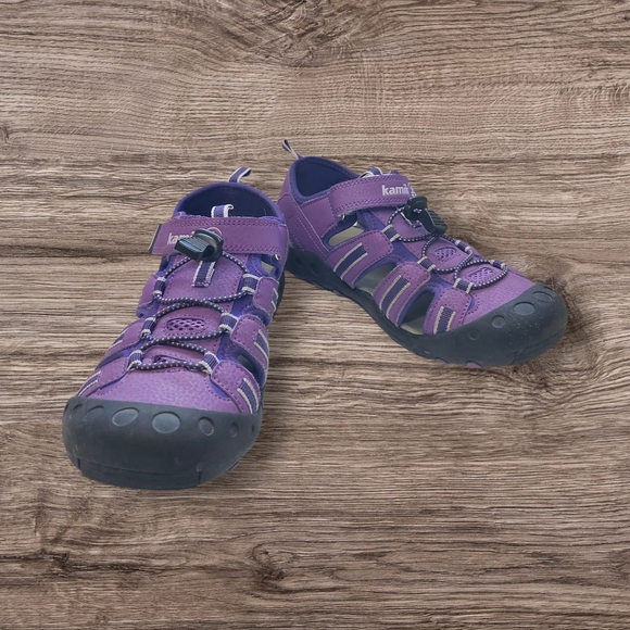 Kamik Crab Sz 6 Purple Sandals Cloaed-Toe Woman Youth Gorpcore Hiking Outdoor - Picture 6 of 13